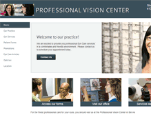 Tablet Screenshot of prof-vision.com